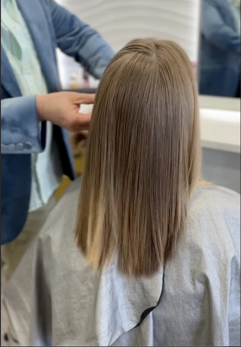 Hair transformation result