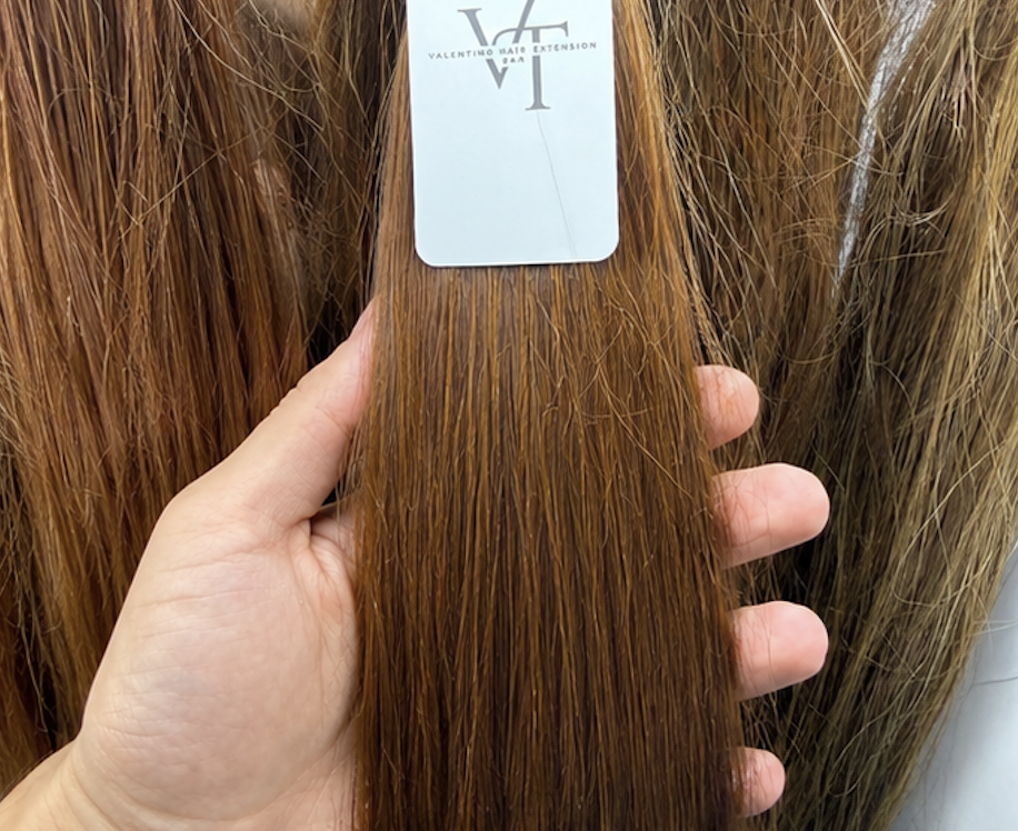 Chestnut hair texture