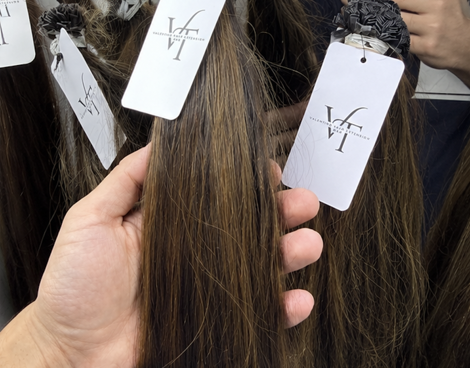 Dark hair texture